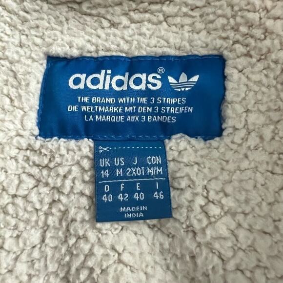 Navy Adidas Drawstring Canvas  Coat- Size M - Picture 7 of 11